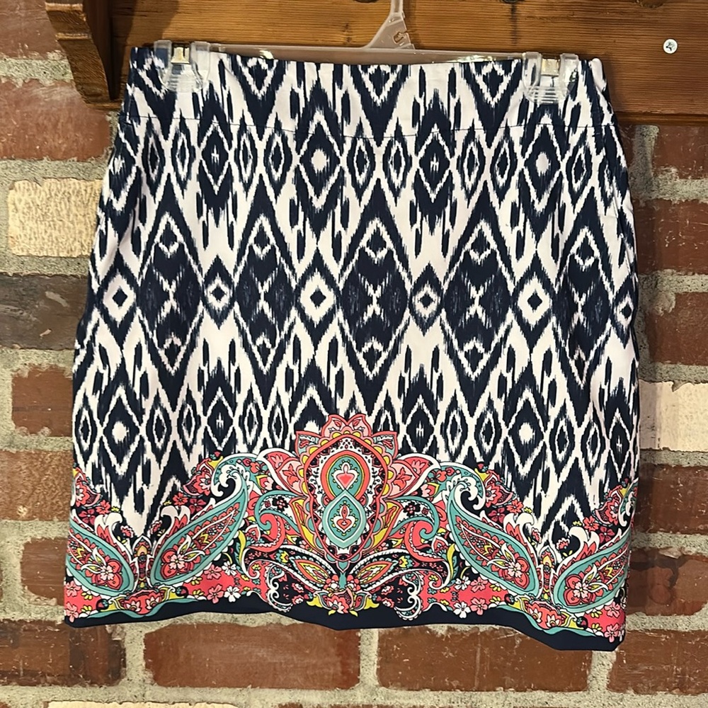 EP New York Women’s Golf Skort Paisley Pull On Pockets Size XS